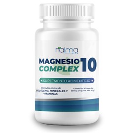 NAIMA Magnesio 10 Complex | Suplemento Alimenticio con 10 Formas de Magnesio | Apoyo Muscular y Energético | Fórmula Integral de Alta Absorción | Sin Aditivos