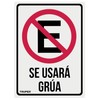 Truper LIN-03, Letrero de señalización "NO ESTACIONARSE" 25 x 34