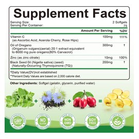 Cápsulas De Aceite De Orégano 6000mg - Signilife