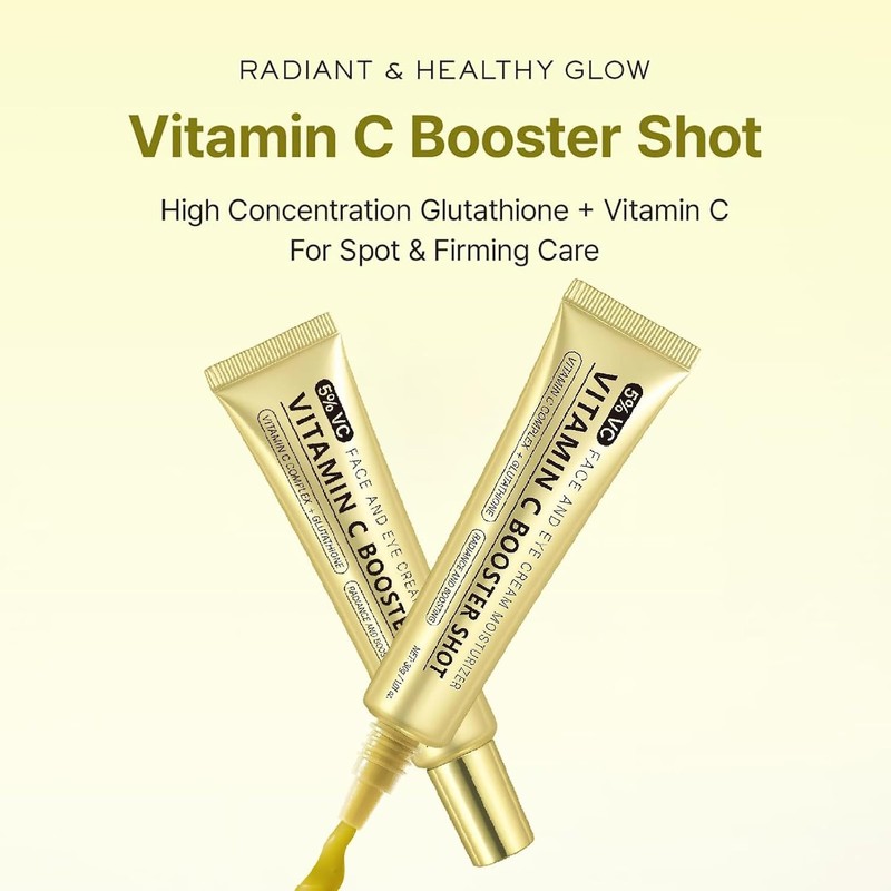 3PC Vitamina C Booster Shot Serum, Vitamin C Wrinkle Glowing