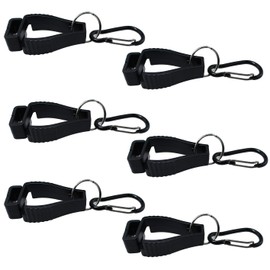 TAODAN 6PCS Glove Gripper Clip Clip Retainer Work Safety Clip Glove Retainer Black Glove Clip Gripper Catchers Suitable for Construction Worker Firefighter Sanitation Worker and Landscaper