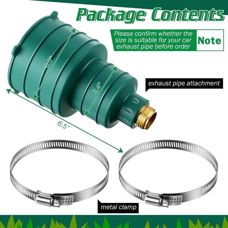 Qualirey 1 Pack Pest Control Exhaust Pipe Attachment Transport Exhaust