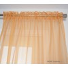 NIM Textile Elegant Sheer Voile Curtains Panels, Rod Pocket Top,