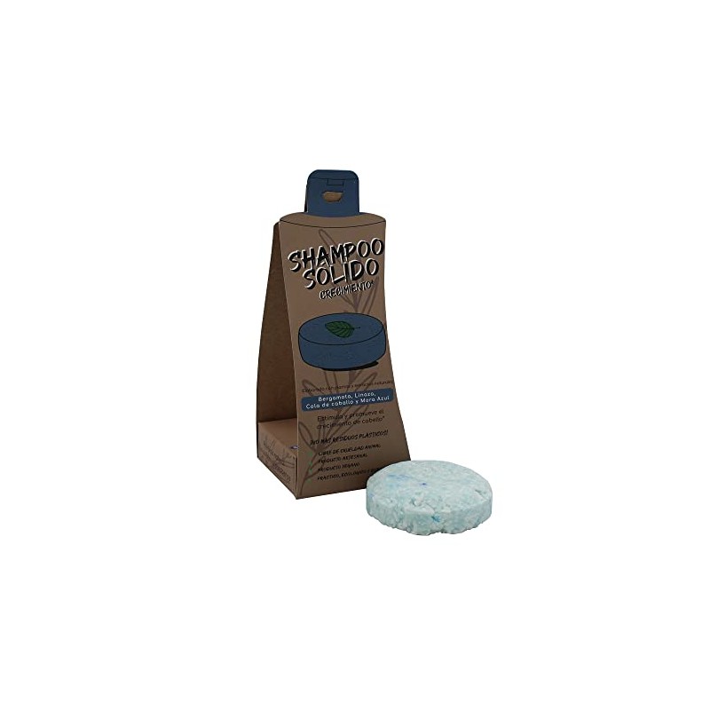 Arbol Verde Shampoo Sólido en Barra Natural Crecimiento con Bergamota,