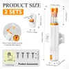SNOMEL 2 Pieces Plastic Push to Open Cabinet Hardware, Rebound