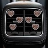 6Pcs Leopard Heart Air Vent Clips,Long-Lasting Car Fresheners and Diffusers,Cute