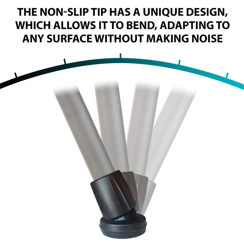 ORTONYX Crutch Tips (1 Pair) – Black