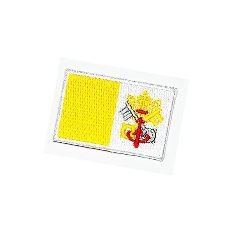 Mini Vatican Flag Embroidered Patch Vatican Flag National Emblem Iron