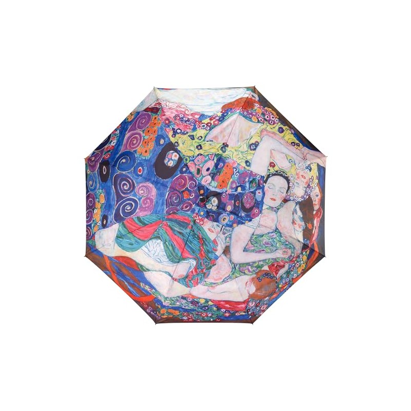 Galleria-The Maiden, Klimt Auto-Open/Close Large Portable Rain Folding Umbrella