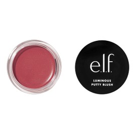 e.l.f. Luminous Putty Blush, Putty-to-Powder, Buildable with Subtle Shimmer, Highly Pigmented & Creamy, Vegan & Cruelty Free, St. Barts, 10 g