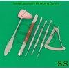 S.S Dental Laboratory Kit Waxing Modelling Carvers Mixing Tools Stainless