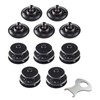 New Marine Tenax Buttons Black 5 Tops + 5 Lower