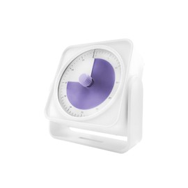 QUMOX F9 Visual Timer, 60-Minute Analog Countdown with Colour Disc, Purple