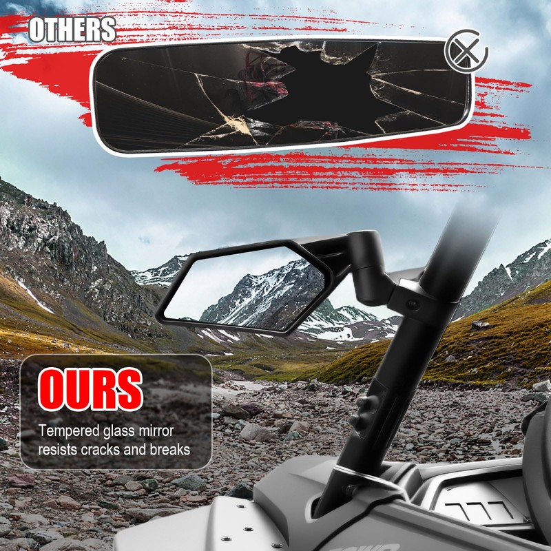 XATVXUTV UTV Side Mirror Fit for Honda Talon 1000 Accessories,