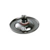 HUBER Flush-Mounted Bell Push Button 1-Way Brass Round Door Bell