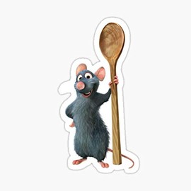 Ratatouille Sticker - Sticker Graphic - Auto, Wall, Laptop, Cell, Truck Sticker for Windows, Cars, Trucks