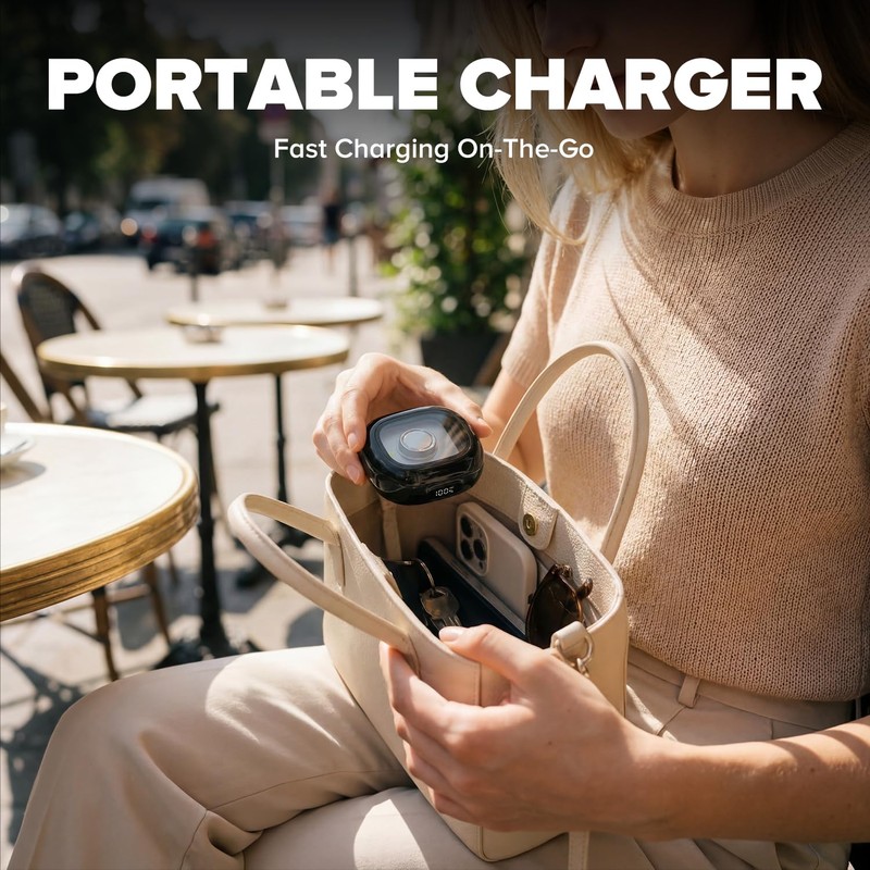 Oura Ring Gen 5/4/3 Charging Case, 2000mAh, LED Display