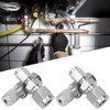 4Pcs Compression Tube Fitting Stainless Steel DoubleFerrule Converter Adapter(Ф4/Ф8 )