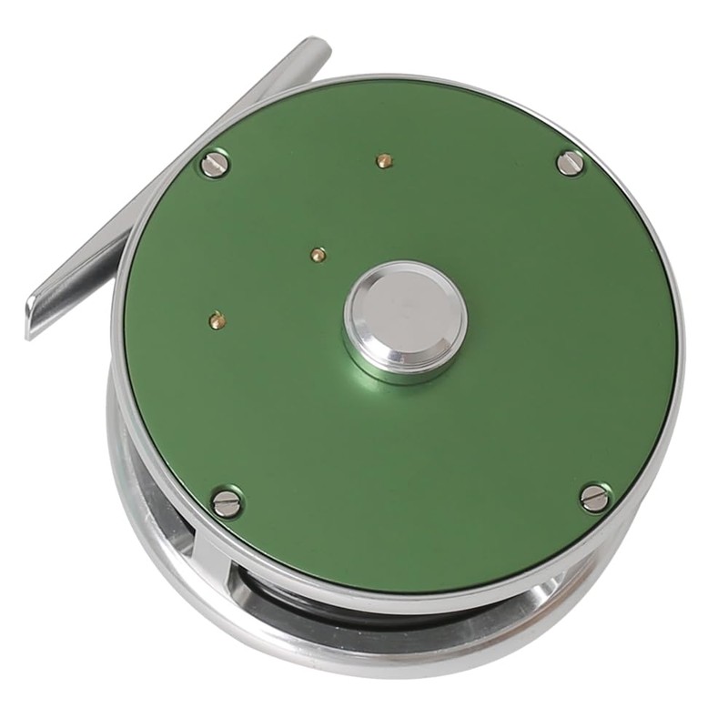 Vintage Classic Fly Fishing Reel,Right/Left Handle Position, Fly Reel (Green,