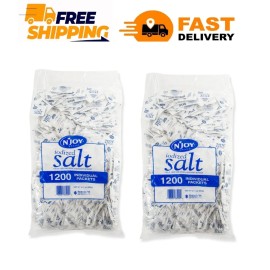 N'JOY 2 PACK - N'JOY Iodized Salt - 1,200 Packets (Total 2400 Packets)