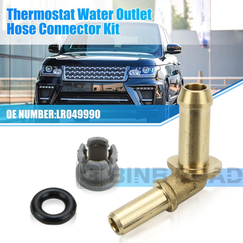 BINB ROAD LR049990 Thermostat Water Outlet Hose Connector Kit Compatible