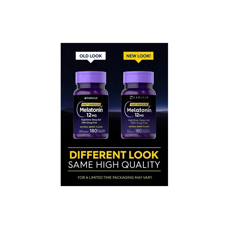 Melatonina 300 Tabletas Sabor Berry 12mg Maxima Potencia Sabor Bayas