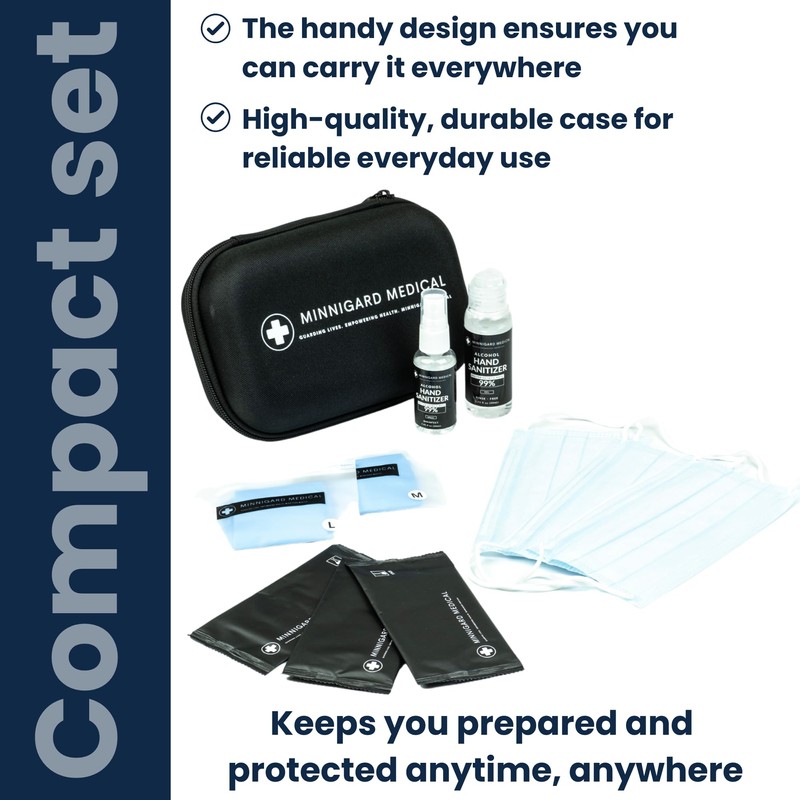 Minnigard MG PRO 1 Travel Essentials Hygiene Kit, All Essential