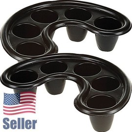 Nail Soak Off Tray | Minimize Acetone Waste - Removes Acrylic & Gel Nails Fast & Easy - Pair