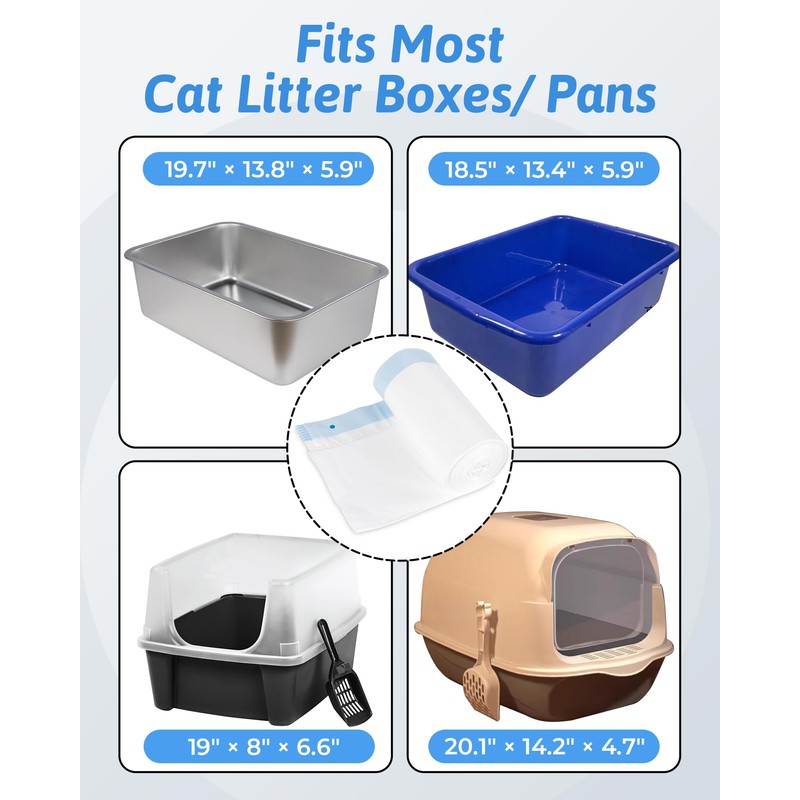 ANWA Cat Litter Box Liners: 36" x 18" Large Cat