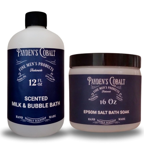 Payden's Cobalt Frosted Cypress for Men Scented Milk Bath &