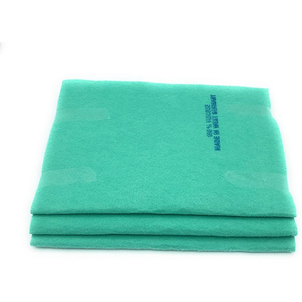 Original Germany Shammy Floor Cloth 180 grams,Super Absorbent,20'' x 27'',Made in West Germany,100% Rayon/Viscose,Green. (3)