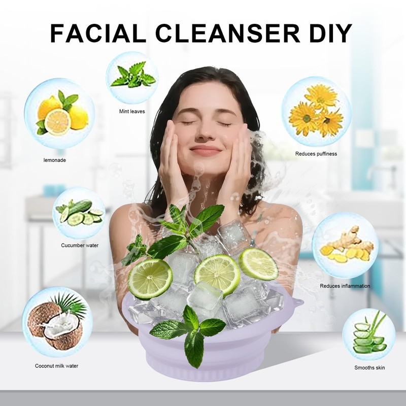 Face Bowl for Ice with Built-In Ice Tray, Face Ice