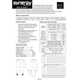 (4 Pack) 12V 5Ah Home Alarm Battery with F1 Terminals Beiter DC Power