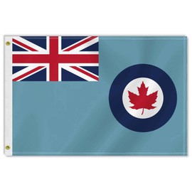 2×3 FT Canada Old Air Force Flag, Medium 60×90 CM Former Canadian Air Military Army 100D Canada Military Outdoor Banner,Doube Side Printing Canadian Decor For Patio Garden With Brass Gromment