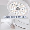 Surtime Ceiling Fans with Lights-36 Low Profile Ceiling Fan with