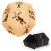 UNICRAFTALE Exercise Decision Dices Fitness Dice Wooden Decision Sieve With