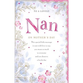 Regal Publishing Mother's Day Card, To a Lovely Nan - 12 x 8 inches