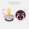 BIBS Colour Studio Schnuller 2er-Pack, BPA-frei, Kirschform Nippel. Naturkautschuk/Latex, Hergestellt