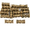 15g Dot Bali Tube Beads Antq Gold Plated 12mm Approx