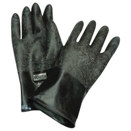 North Safety B324R/10 Honeywell North Butyl Gloves unsupported, Rough Grip 14"/32 mil, Size 10