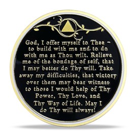 35 Year Sobriety Chip Tree of Life AA Medallion Recovery Gift Alcoholics Anonymous Coin Anniversary Token
