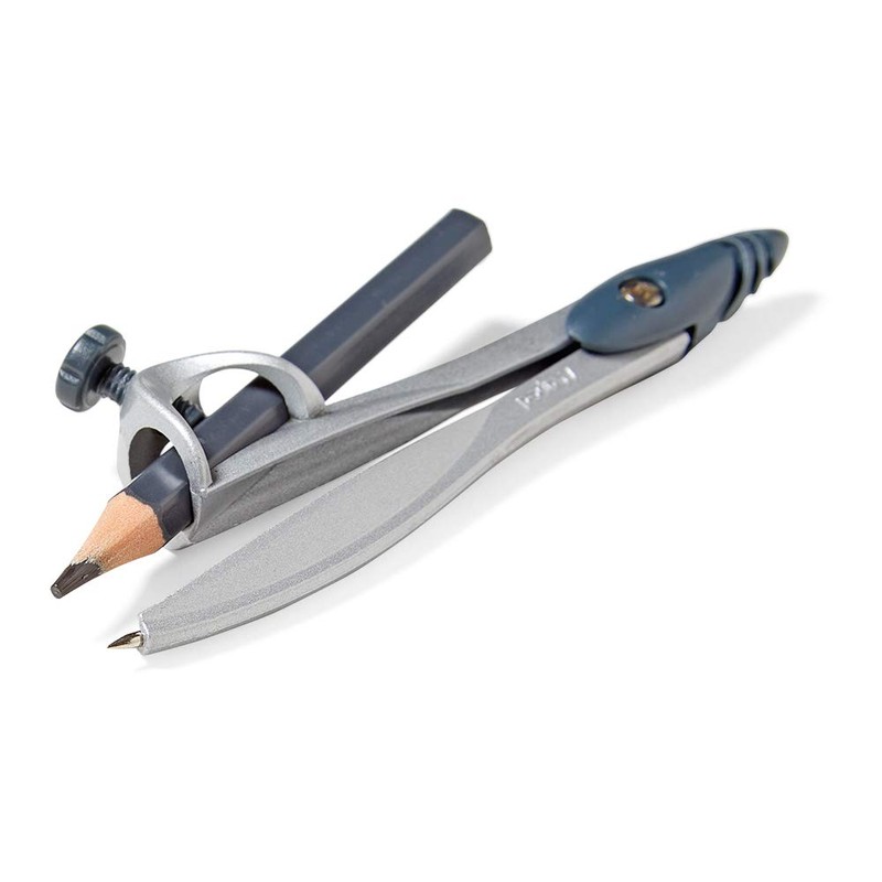 hand2mind Student Math Geometry Compass, Silver, Precision Tool for Geometry,