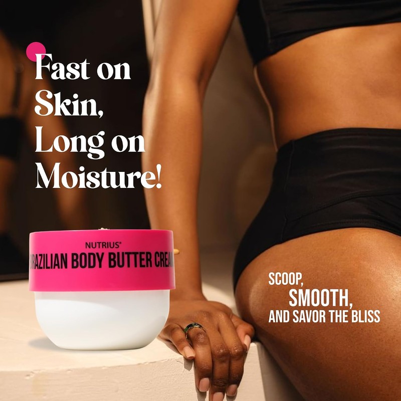 Nutrius Brazilian Body Butter Cream - Coco + Berry Bliss