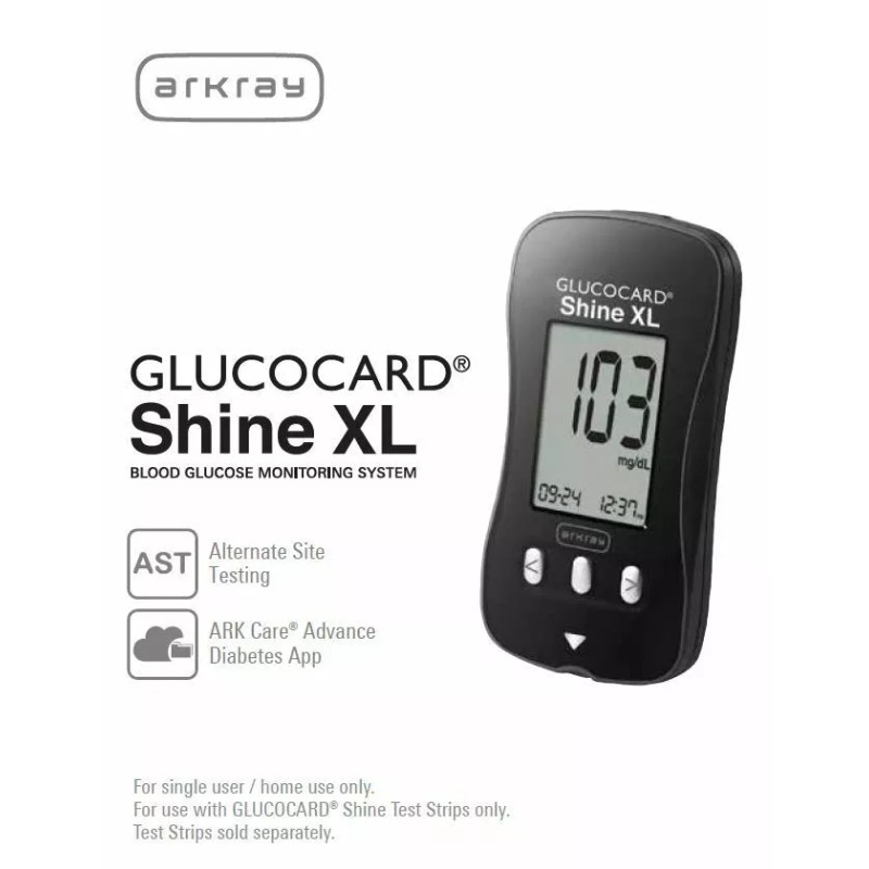 Arkray Glucocard Shine XL Blood Glucose Monitoring System