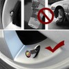 4 x Abarth Car Tyre Valve Caps with Leather Metal