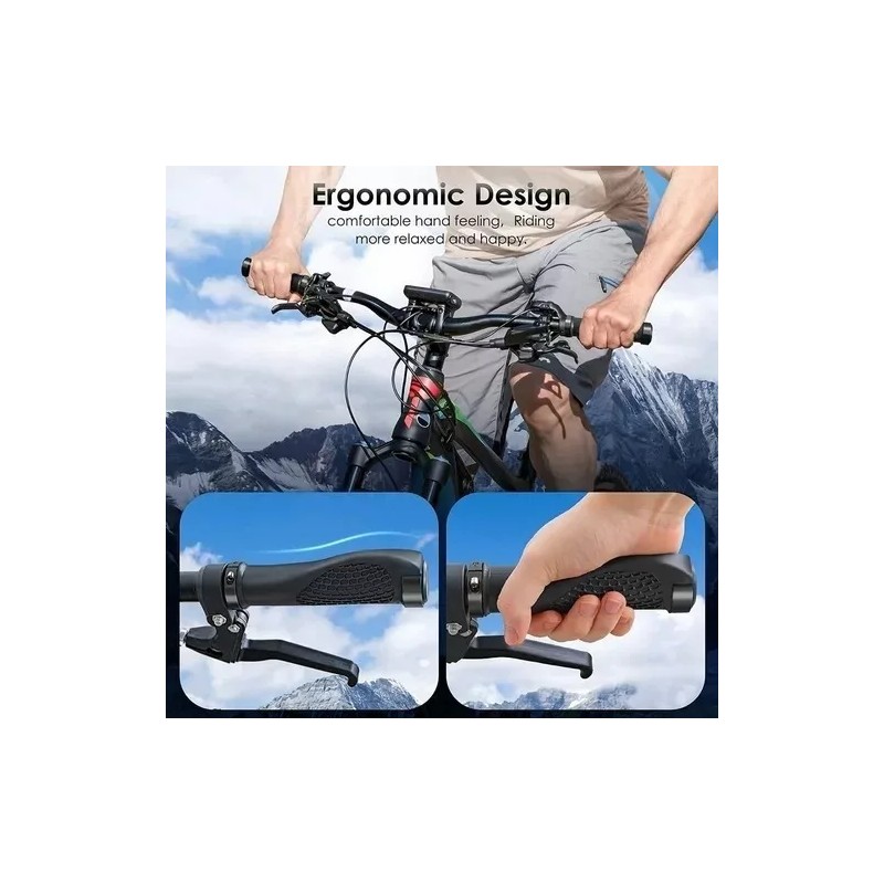 ALEJAND Puños Para Bicicleta, Agarre Ergonómico Antideslizante