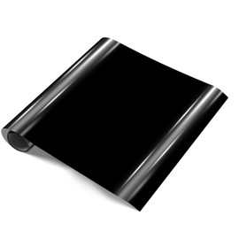 Srunffe Heat Transfer Vinyl 12" x 6ft Colors HTV Vinyl for Shirts, Iron on Vinyl for Cricut & Cameo or Heat Press Machine Easy to Weed, （Black 12" x 6ft）