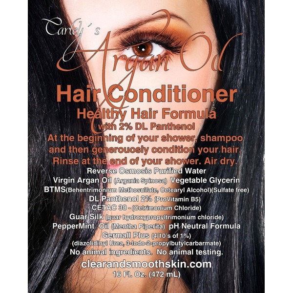 Hair Conditioner With Real Virgin Moroccan Argan Oil 16oz