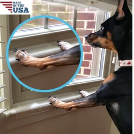 23.5 Inch Long x 5.25 Inch Deep Transparent (Clear) Window Sill Guard Protector for Dog and Cat Claws, Biting, Scratching, Chewing, and More 23-5-C-SS