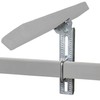 Extreme Max 3006.7075 12" Galvanized Swivel-Top Bunk Bracket with Hardware